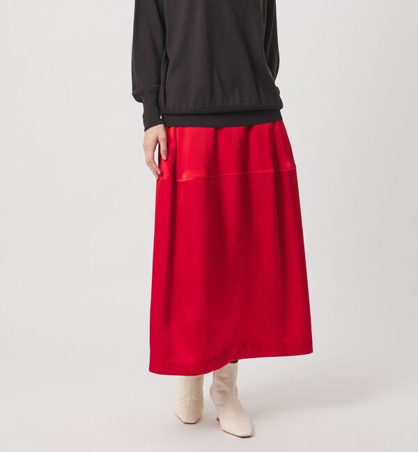 UNITED ARROWS「サテン コクーン スカート ‐ウォッシャブル‐」|スカート|