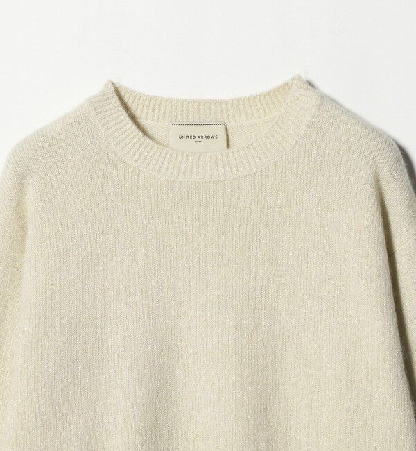 UNITED ARROWS「フォックス ウール ラメ クルーネック ニット」|ニット・セーター|