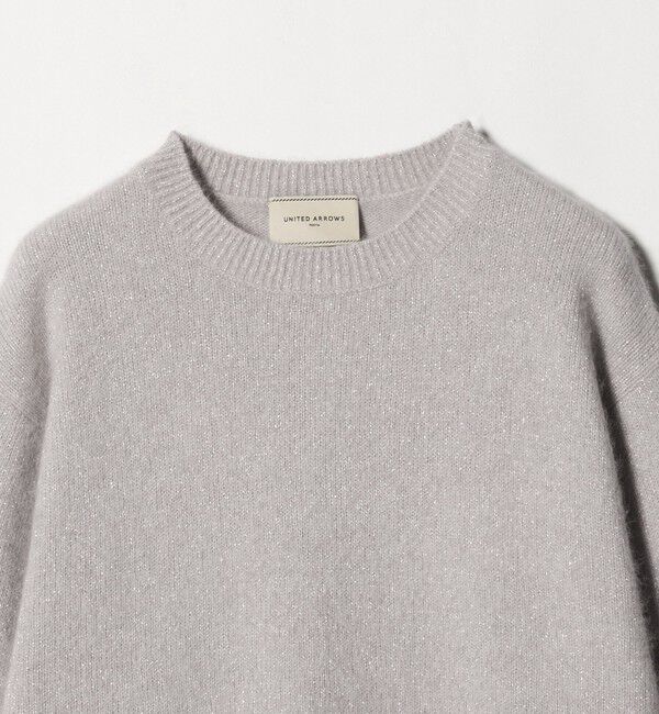 UNITED ARROWS「フォックス ウール ラメ クルーネック ニット」|ニット・セーター|