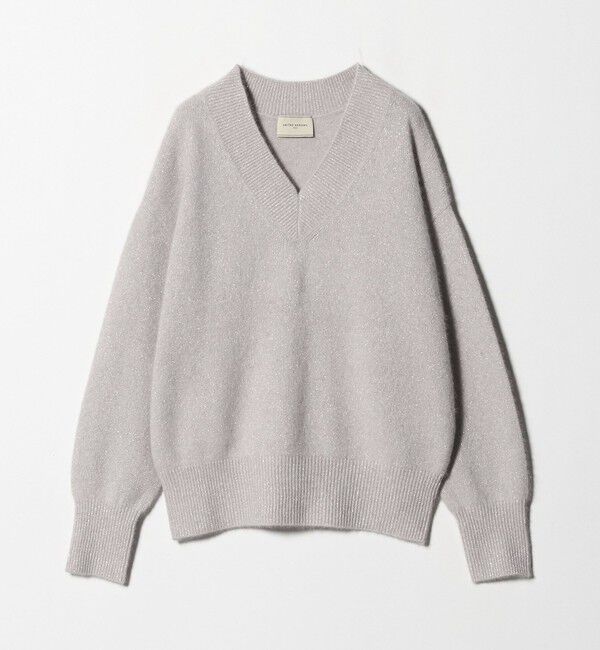 UNITED ARROWS「フォックス ウール ラメ Vネック ニット」|ニット・セーター|