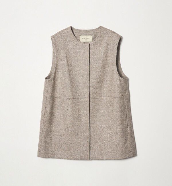 UNITED ARROWS「MOKU ３カラー ツイードライク ベスト」|ベスト・ジレ|
