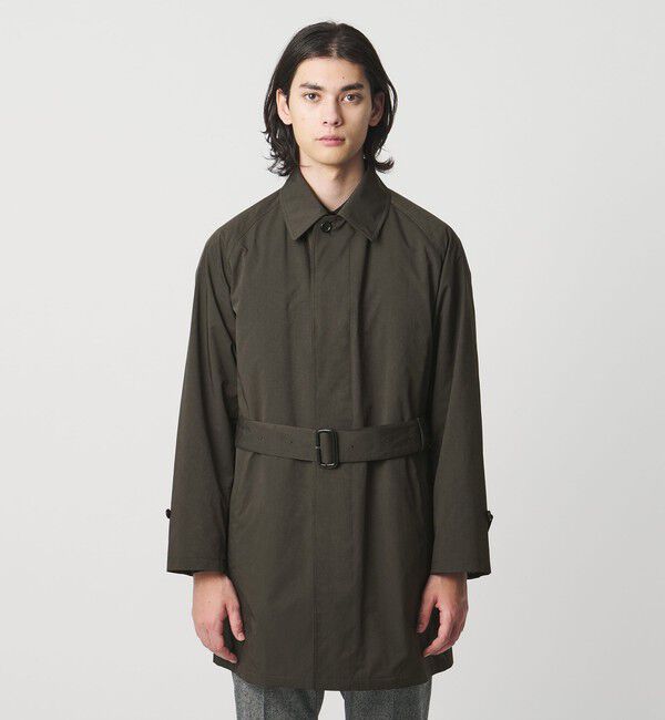 UNITED ARROWS「ピーチツイル バルマカーンコート 撥水」|ステンカラーコート|