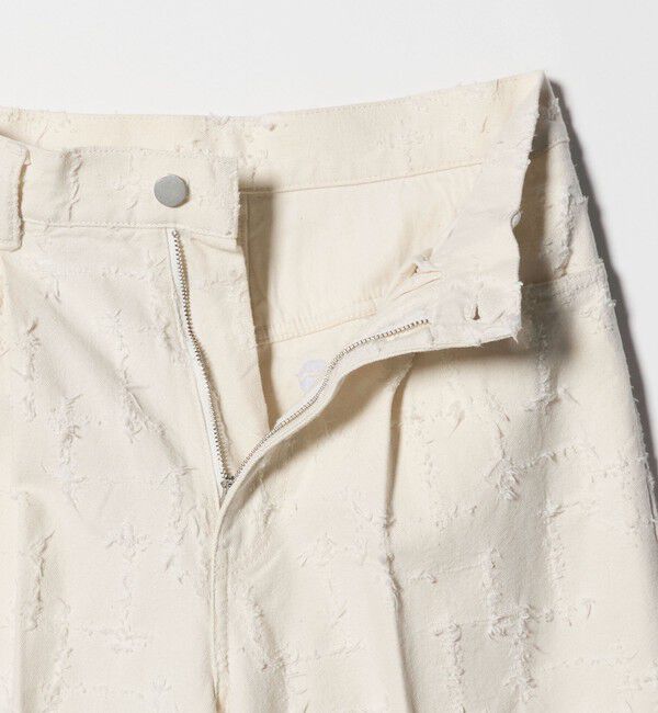 UNITED ARROWS「ジャガード タック ワイドパンツ ‐ウォッシャブル‐」|チノ|