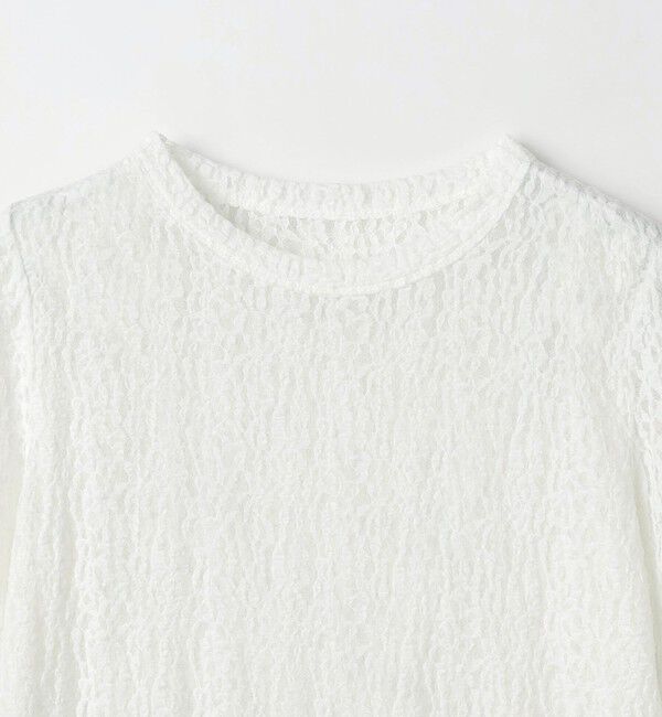 UNITED ARROWS green label relaxing「【WEB限定】＜at ease＞レース プルオーバー カットソー」|Tシャツ・カットソー|