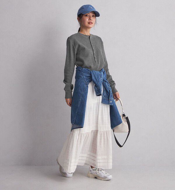 UNITED ARROWS green label relaxing「＜at ease＞ヘンリーネック ワッフル プルオーバー カットソー」|Tシャツ・カットソー|