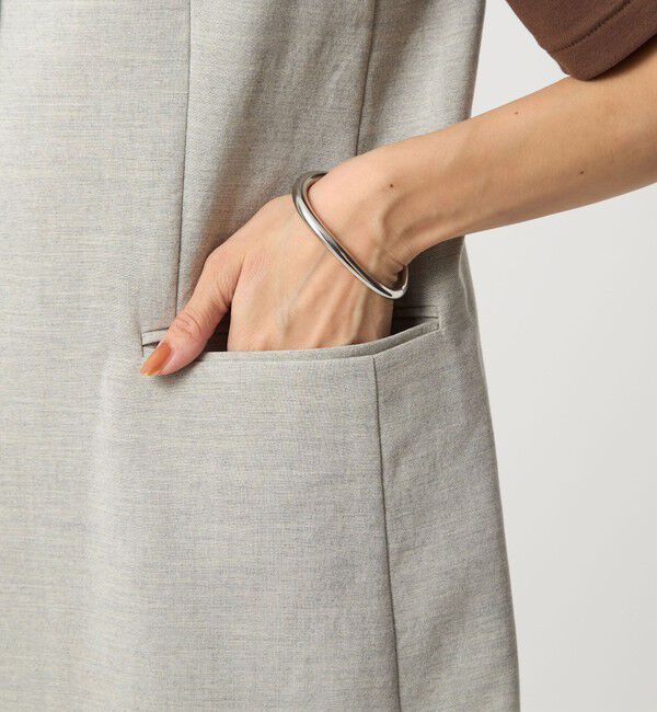 UNITED ARROWS green label relaxing「パウダリー ノーカラー ジレ」|ベスト・ジレ|