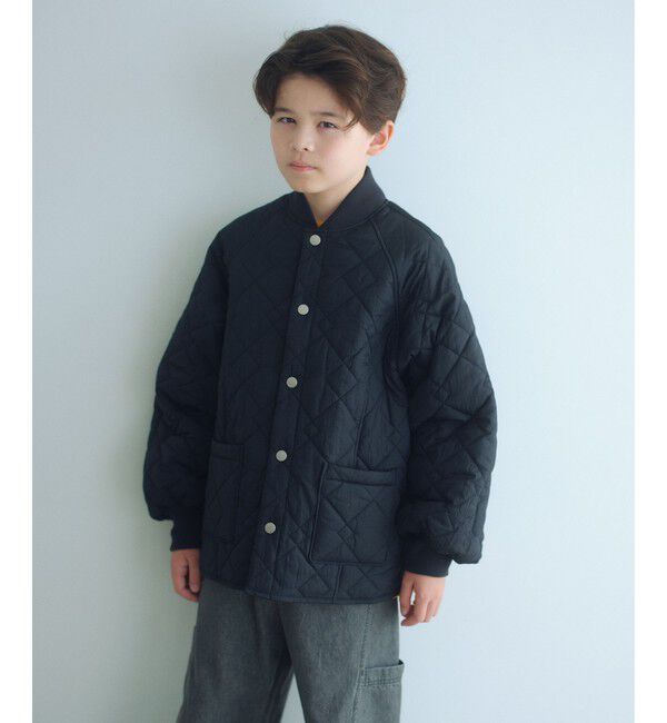 UNITED ARROWS green label relaxing「ダイヤキルト ブルゾン/ キッズ 100cm-160cm」|その他|BLACK