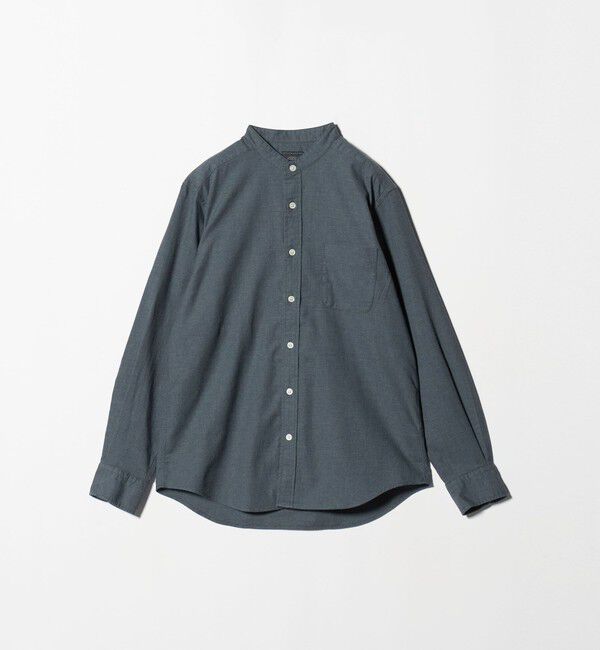 UNITED ARROWS green label relaxing「ナチュラルフィット  バンドカラー シャツ」|シャツ・ブラウス|