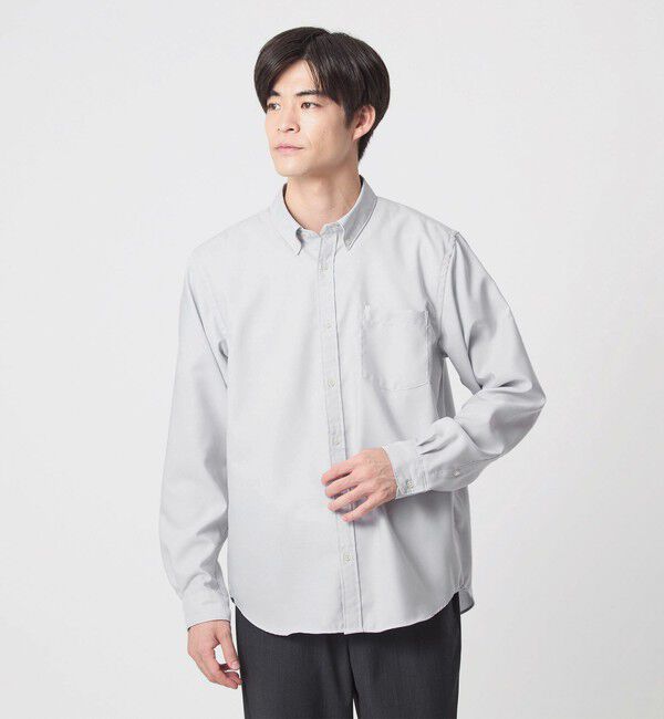UNITED ARROWS green label relaxing「W/R オックス ボタンダウン シャツ」|シャツ・ブラウス|LT.GRAY