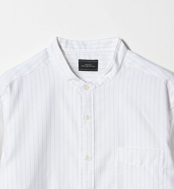 UNITED ARROWS green label relaxing「W/R オックス バンドカラー シャツ」|シャツ・ブラウス|