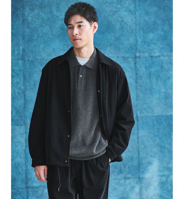 UNITED ARROWS green label relaxing「コーデュロイ コーチ ジャケット -ストレッチ-」|その他|BLACK