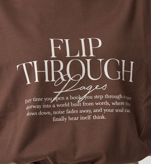 UNITED ARROWS green label relaxing「ブックストア ロゴ ロングスリーブ Tシャツ」|Tシャツ・カットソー|