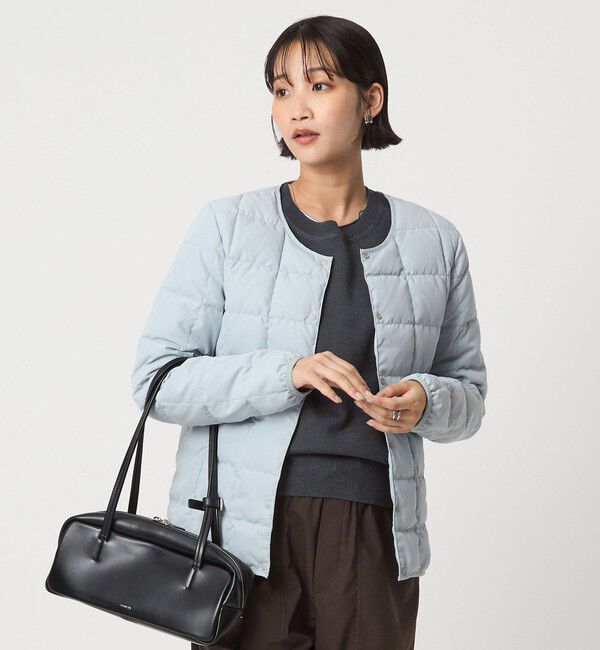 UNITED ARROWS green label relaxing「【別注】＜TAION＞ボタン ショート ダウン」|ダウン|LT.BLUE