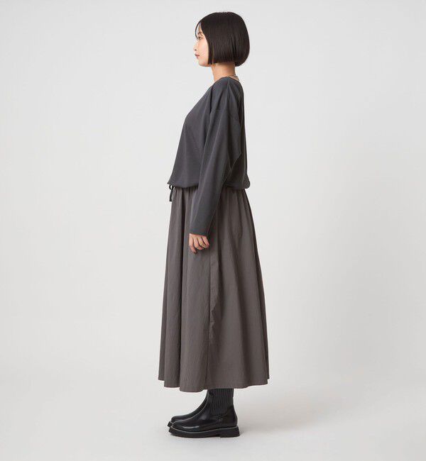 UNITED ARROWS green label relaxing「カット コンビ タフタ フレア ワンピース」|ワンピース|