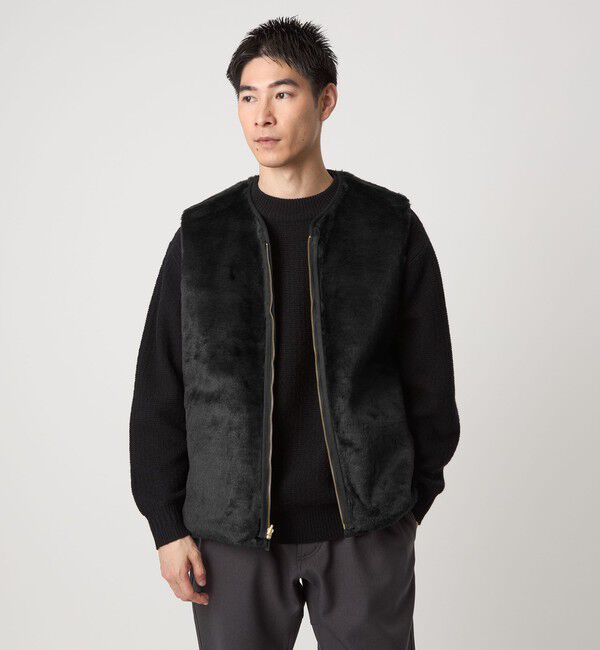UNITED ARROWS green label relaxing「【別注】＜Barbour＞リバーシブル フェイクファー コーデュロイ ベスト」|その他|