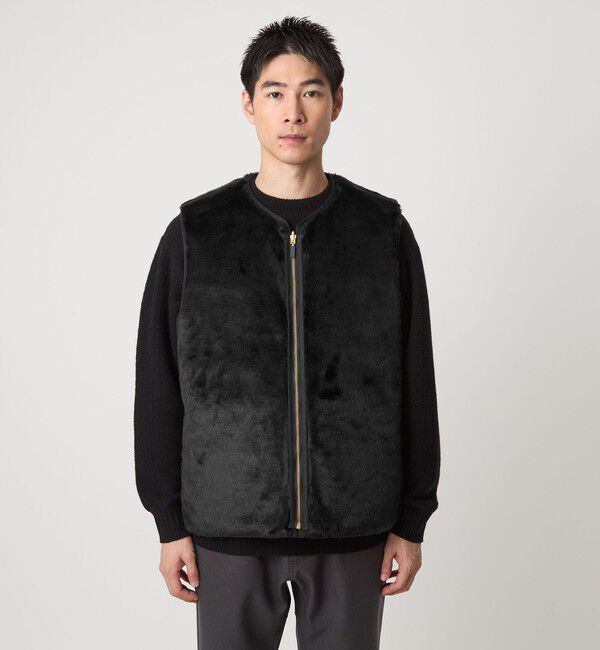 UNITED ARROWS green label relaxing「【別注】＜Barbour＞リバーシブル フェイクファー コーデュロイ ベスト」|その他|