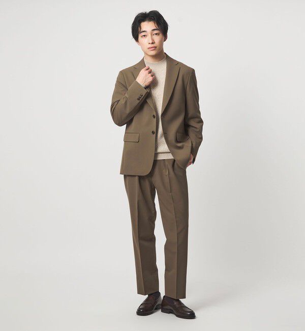 UNITED ARROWS green label relaxing「A+ PERTEX UNLIMITED リラックス イージー 1プリーツ スラックス -ストレッチ-」|スラックス|
