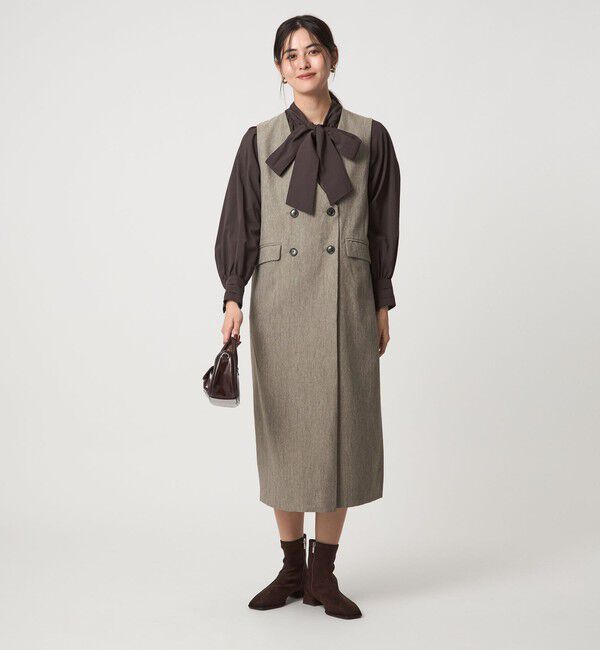 UNITED ARROWS green label relaxing「［size SHORTあり］ウールライク ジャンパースカート」|ジャンパースカート|