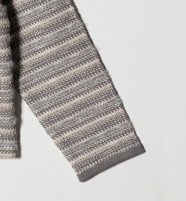 UNITED ARROWS green label relaxing「ミックスツイードライク ノーカラー ニット カーディガン」|カーディガン|