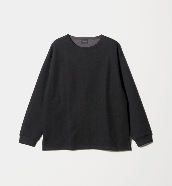 UNITED ARROWS green label relaxing「ハーフゲージ ダブルフェイス ノーカラー カットソー」|Tシャツ・カットソー|