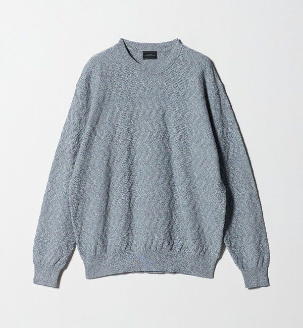 UNITED ARROWS green label relaxing「ジグザグ ミックス クルーネック ニット」|ニット・セーター|