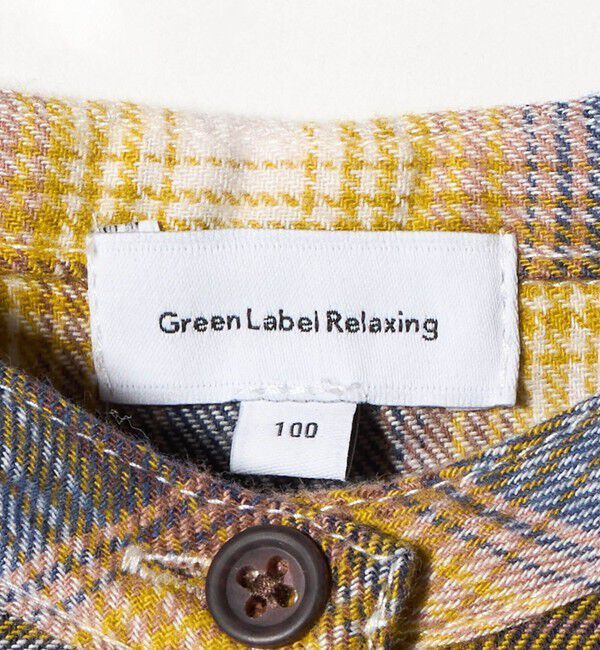 UNITED ARROWS green label relaxing「オンブレチェック ワンピース  / キッズ  100cm-160cm」|ワンピース|