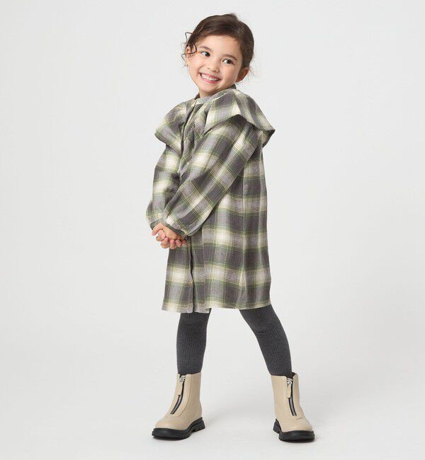 UNITED ARROWS green label relaxing「オンブレチェック ワンピース  / キッズ  100cm-160cm」|ワンピース|
