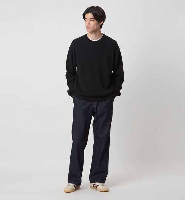 UNITED ARROWS green label relaxing「コットン アゼ クルーネック ニット」|ニット・セーター|