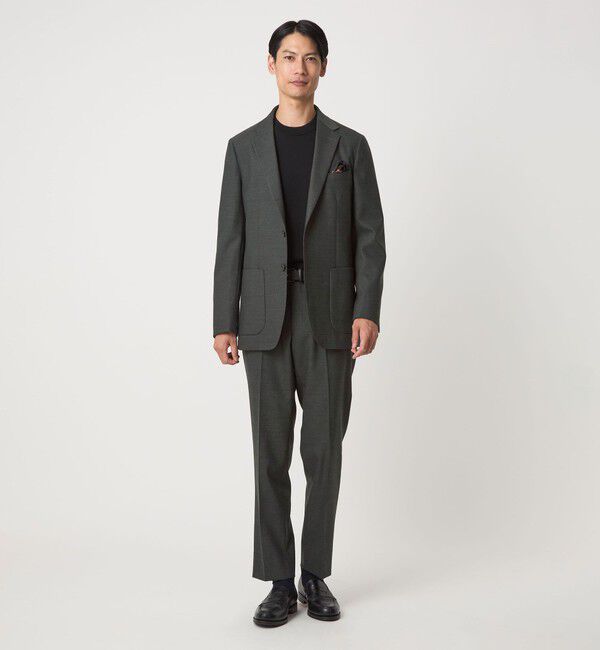 UNITED ARROWS green label relaxing「A+ TWPU ホームスパン 2B スタンダード ジャケット -ウォッシャブル・ストレッチ-」|テーラードジャケット|