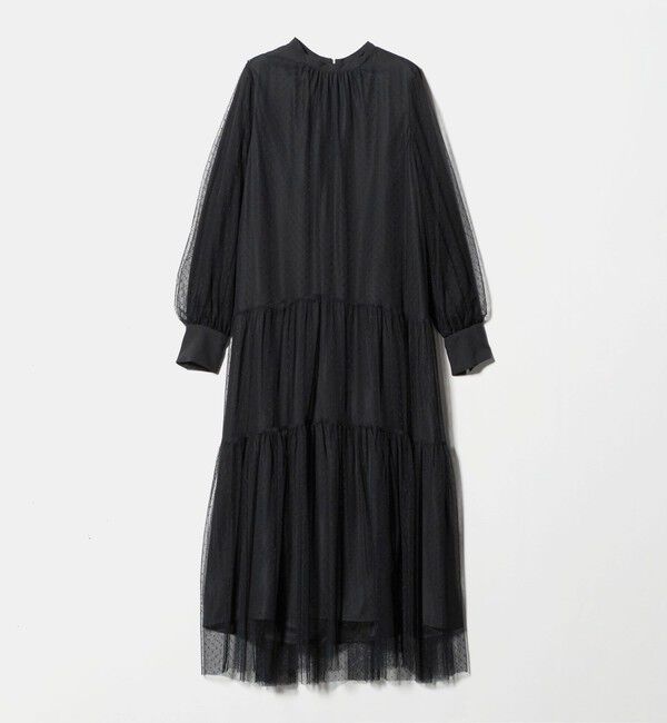 UNITED ARROWS green label relaxing「チュール ティアード ワンピース」|ドレス|