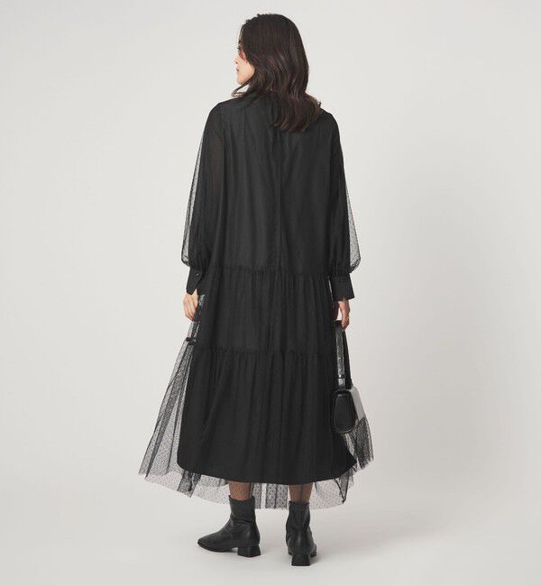 UNITED ARROWS green label relaxing「チュール ティアード ワンピース」|ドレス|