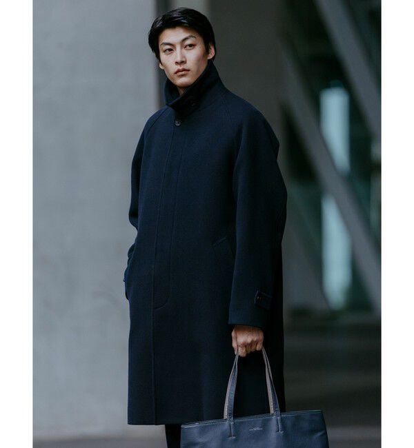 UNITED ARROWS green label relaxing「SENTDALE WOOL ステンカラーコート」|ステンカラーコート|NAVY