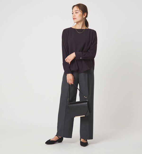 UNITED ARROWS green label relaxing「クルーネック ブラウス」|シャツ・ブラウス|