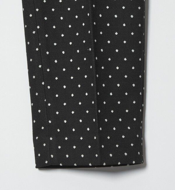UNITED ARROWS green label relaxing「キチントボトムス ドット ジャガード ALLFIT テーパード パンツ ウォッシャブル ストレッチ」|スラックス|