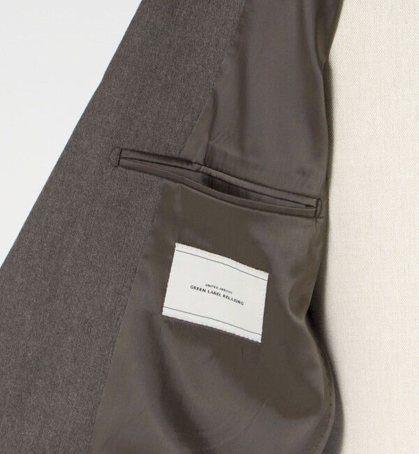 UNITED ARROWS green label relaxing「GLR CLOTH フラノ無地 2B RG ジャケット -ストレッチ-」|テーラードジャケット|