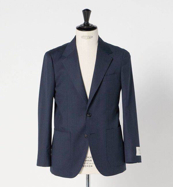 UNITED ARROWS green label relaxing「GLR CLOTH フラノ無地 2B RG ジャケット -ストレッチ-」|テーラードジャケット|