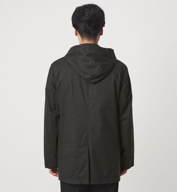 UNITED ARROWS green label relaxing「ルミレットウール TAION フード バルカラーコート -撥水-」|ステンカラーコート|