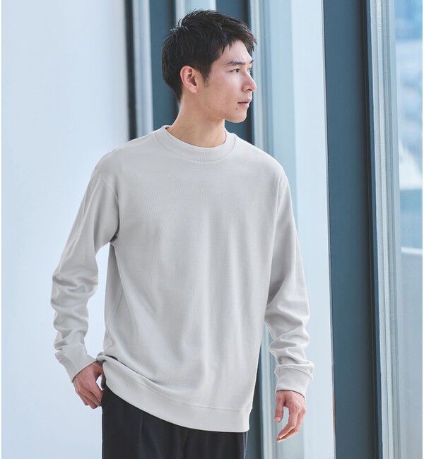 UNITED ARROWS green label relaxing「ミラノ リブ ダブルフェイス クルーネック カットソー」|Tシャツ・カットソー|LT.GRAY