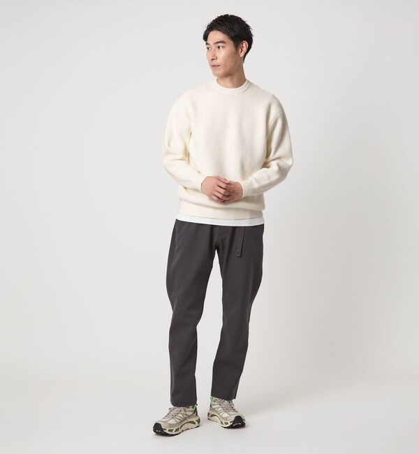 UNITED ARROWS green label relaxing「コットン ポリエステル ワッフル クルーネック ニット」|ニット・セーター|