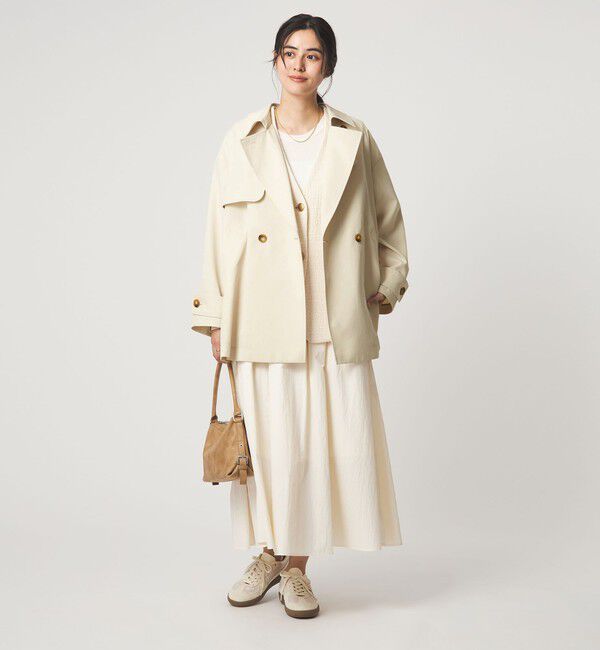 UNITED ARROWS green label relaxing「［size SHORTあり］ミドル トレンチ コート 撥水」|トレンチコート|