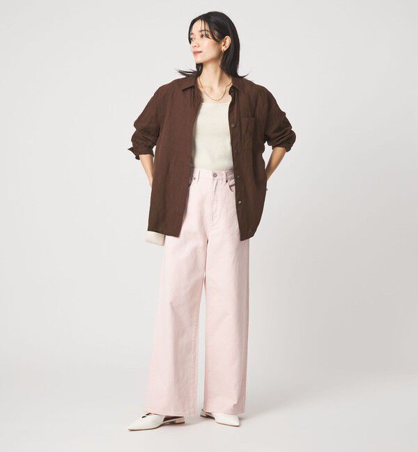 UNITED ARROWS green label relaxing「【結論シリーズ】リネン2WAYシャツ［size SHORTあり］」|シャツ・ブラウス|