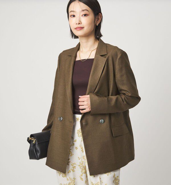 UNITED ARROWS green label relaxing「［size SHORTあり］リネンライク 2B ジャケット」|テーラードジャケット|