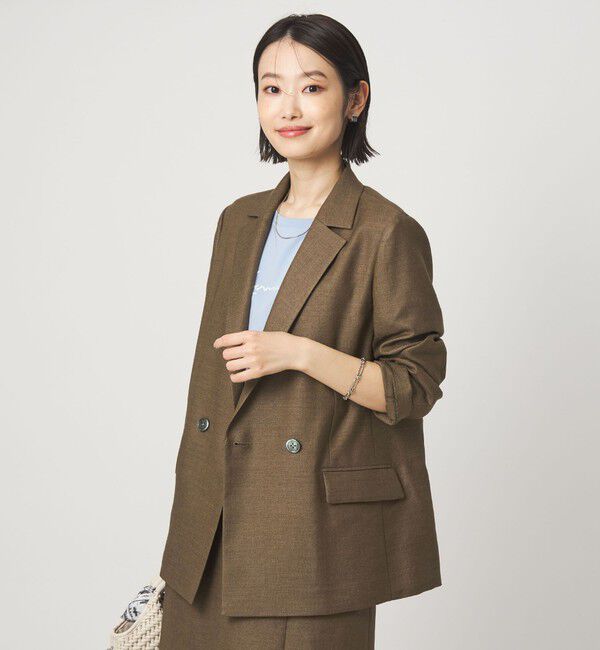 UNITED ARROWS green label relaxing「［size SHORTあり］リネンライク 2B ジャケット」|テーラードジャケット|