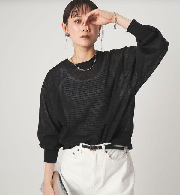 UNITED ARROWS green label relaxing「【結論シリーズ】ビューティーネック2WAYカーデ ウォッシャブル」|カーディガン|