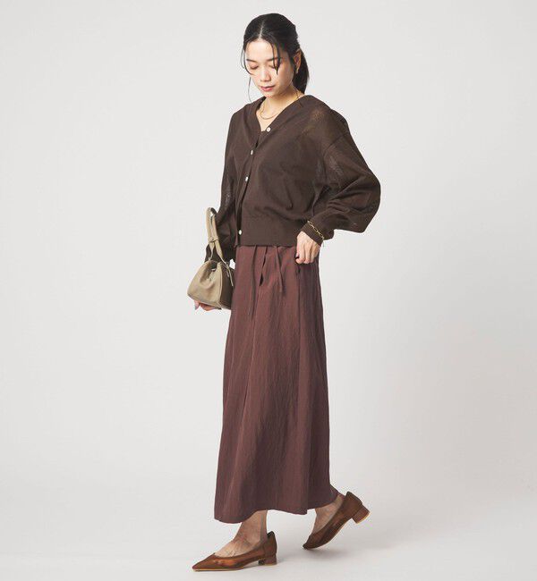 UNITED ARROWS green label relaxing「【結論シリーズ】ビューティーネック2WAYカーデ ウォッシャブル」|カーディガン|