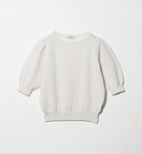 UNITED ARROWS green label relaxing「ハニカム タック スリーブ プルオーバー ニット」|ニット・セーター|