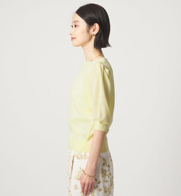 UNITED ARROWS green label relaxing「ハニカム タック スリーブ プルオーバー ニット」|ニット・セーター|