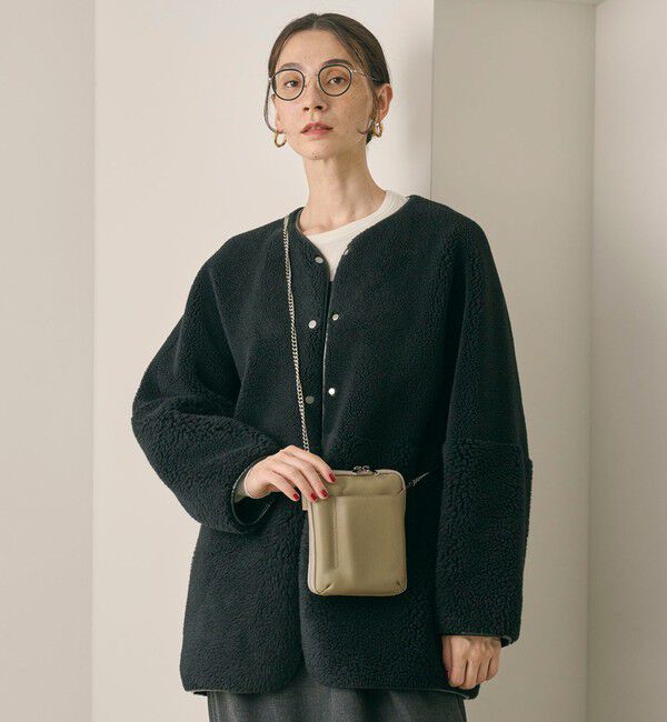 BEAUTY&YOUTH UNITED ARROWS「レザー ジップ ショルダーバッグ -2WAY-」|ショルダー・メッセンジャー|