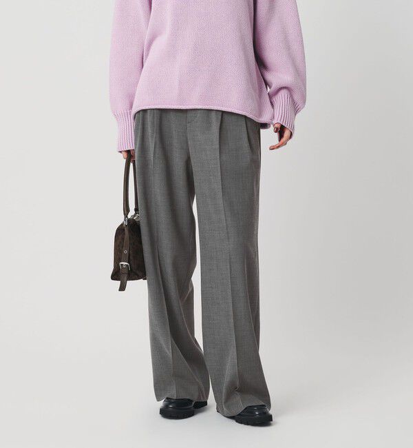 BEAUTY&YOUTH UNITED ARROWS「ポリエステルブレンド ２タック タブワイドパンツ」|その他|MD.GRAY