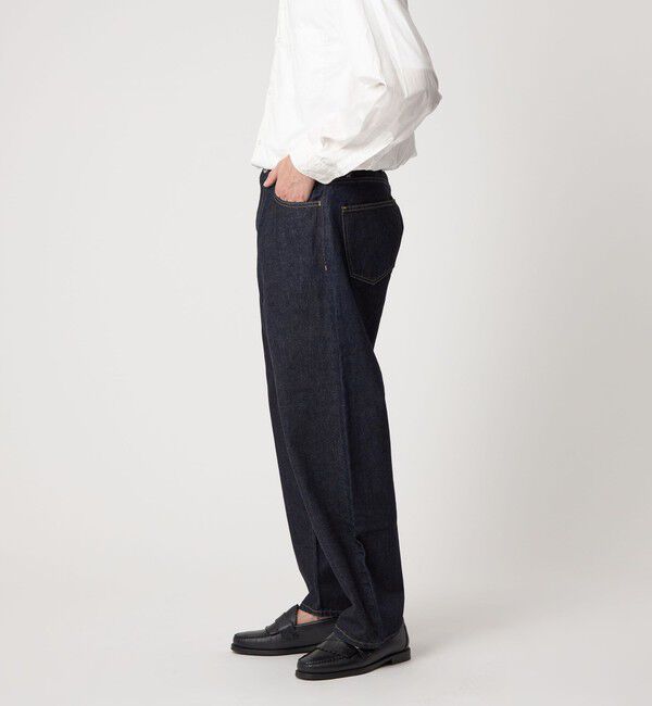 STEVEN ALAN「＜Steven Alan＞ 13.5oz デニム 5ポケット バギー テーパード パンツ」|デニム|